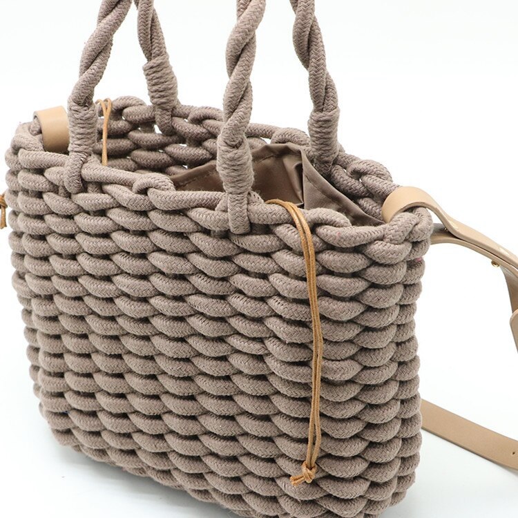 Rope Weaving Straw Fashion Crossbody Bag 7.2
