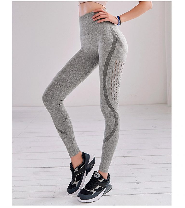 Sexy Cut Out High Waist Slim Exercise Sportswear Leggings - Power Day Sale