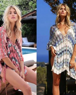 Loose Lace Crochet Bikini Cover-Ups Beach Dress