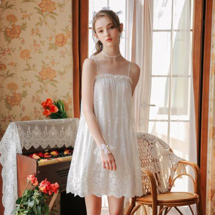 Modal Palace Style Sweet Girls Bride Nightdress - Power Day Sale