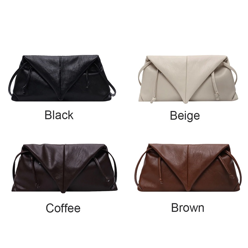 New Cloud Bag Fold Bag Leather Bag Single shoulder Envelope Clutch Bag1