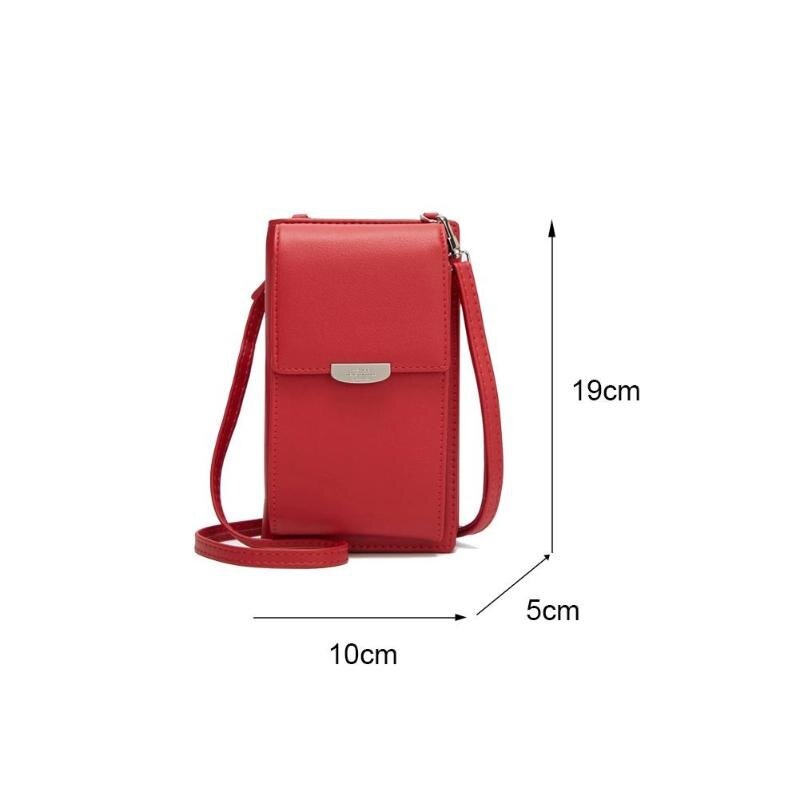 PU Leather Phone Purse Mini Shoulder Handbag for Hiking and Travel ...