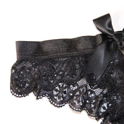 Sexy Bow Floral Floral Transparent Panties - Power Day Sale