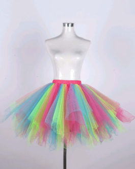 Skirt Rainbow Bottoms Petticoat