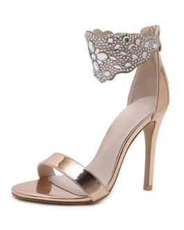 Stiletto Heel Open Toe Rhinestones Chic Sandals Women’s Shoes