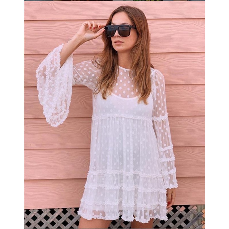 Sweet Polka Dot Bikini Cover Up