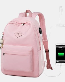 Fashion Large Capacity Backpack With USB Charging Port