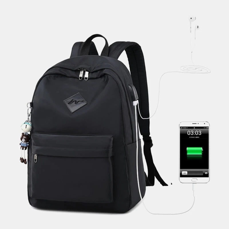 Fashion Large Capacity Backpack With USB Charging Port - Power Day Sale