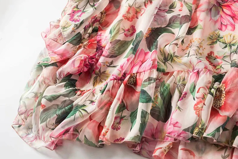 Off shoulder Floral Print Loose Maxi Dress - Power Day Sale