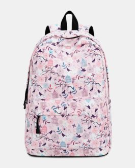 Print Waterproof Casual Backpack School Bag