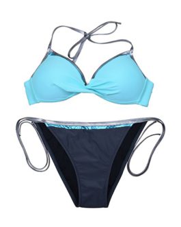 Spaghetti Straps Side Ties Two Piece Swimsuit