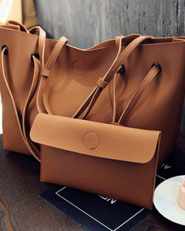 Two Piece Bag Set – Tote with Optional Strap Styles Matching Wallet