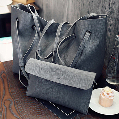 Two Piece Bag Set - Tote with Optional Strap Styles Matching Wallet ...
