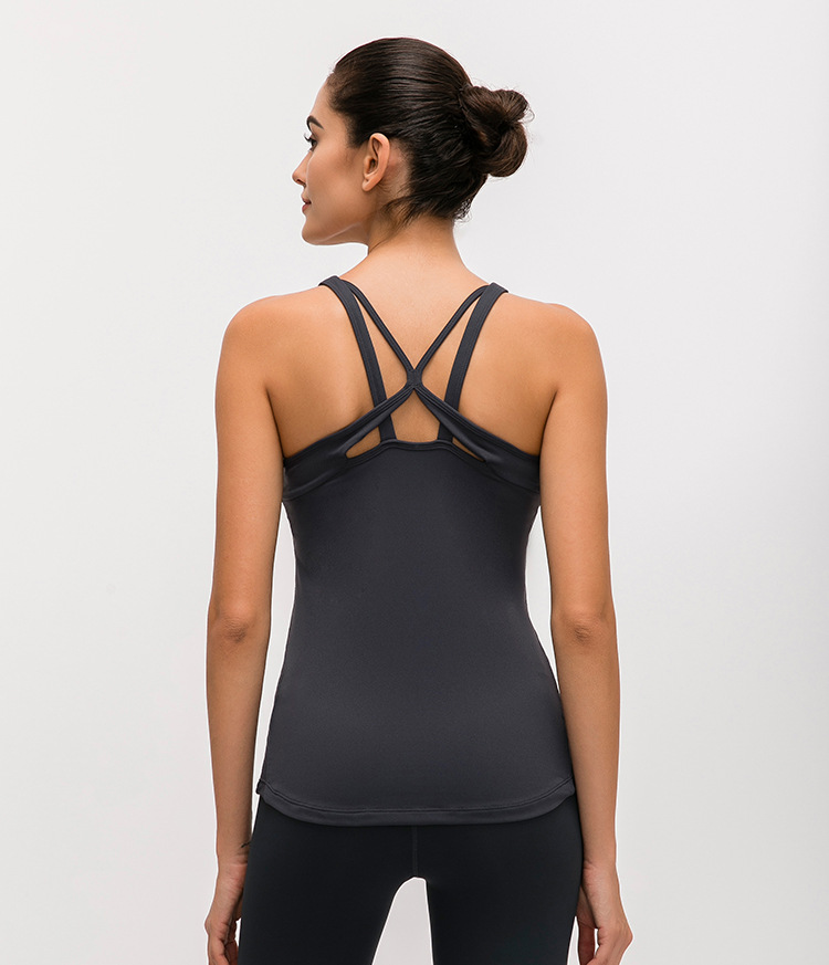 Breathable Padded Workout Fitness Tank Tops - Power Day Sale