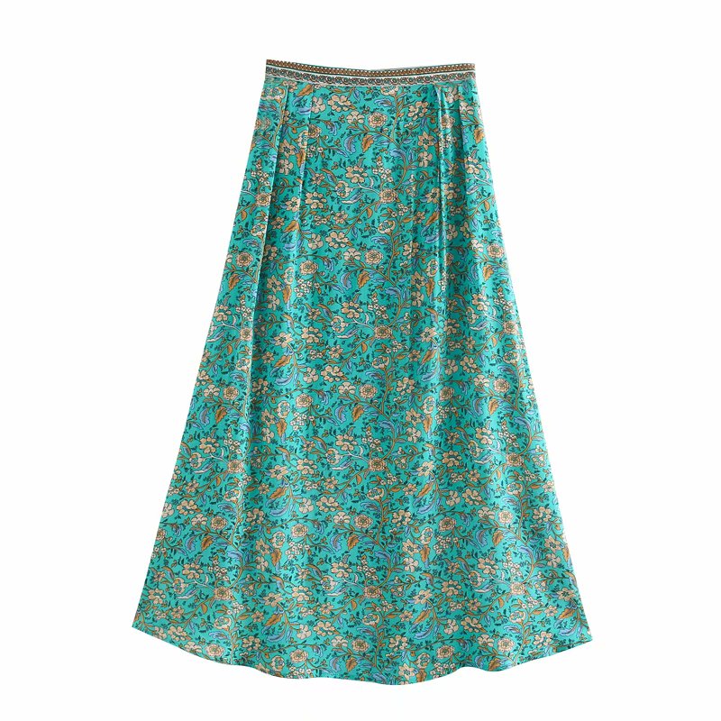 High Elastic Waist Asymmetrical Skirt - Power Day Sale