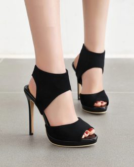 Sexy Peep Toe Stiletto High Heels Sandals