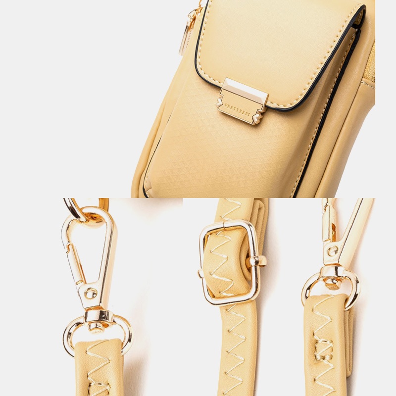 Solid Zipper Phone Bag Crossbody Bag Shoulder Bag3