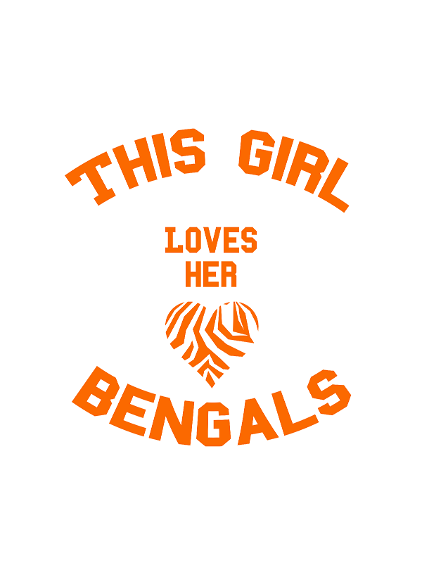 This Girl Loves Her Bengals Dark Back Unisex Premium T-Shirt - Power Day  Sale