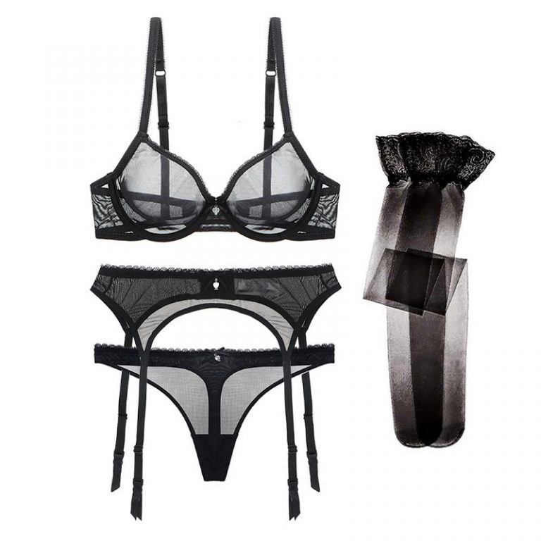 Transparent Ultra-thin Lingerie Bra set - Power Day Sale