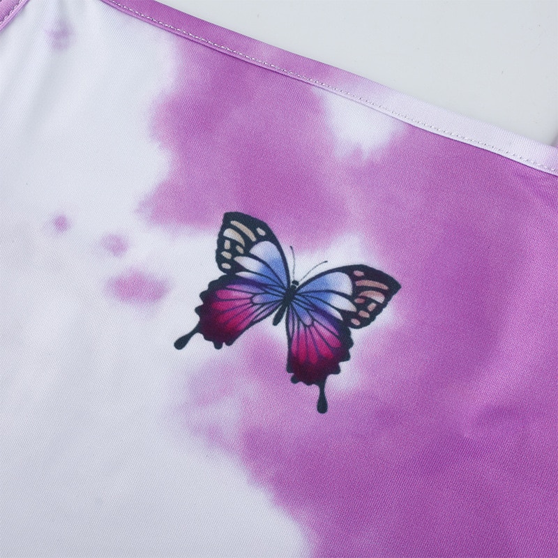Butterfly Tie Dye Print Camis Top - Power Day Sale
