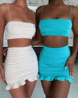 Camisole Strapless Two Piece Set