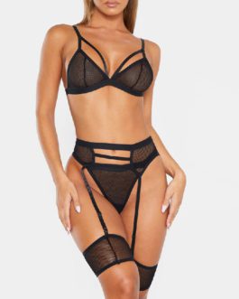 Sexy Lace 3 Pieces Sexy Lingerie Set