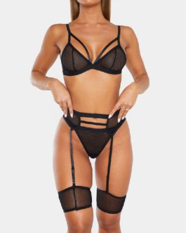 Sexy Lace 3 Pieces Sexy Lingerie Set