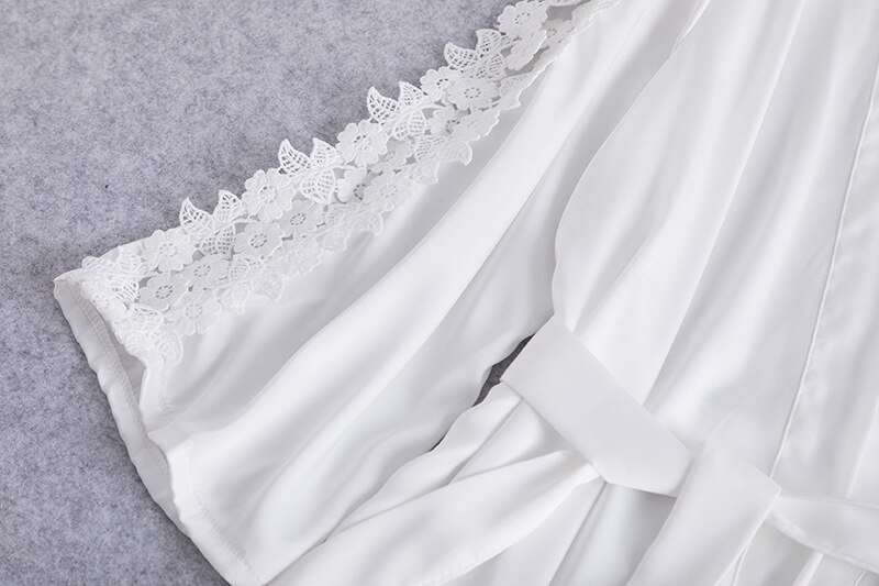 Sexy Soft Silk Sleepwear 4 Pieces Set - Power Day Sale