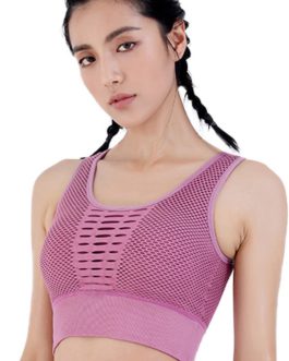 Solid Breathable Shockproof Yoga Tank Tops