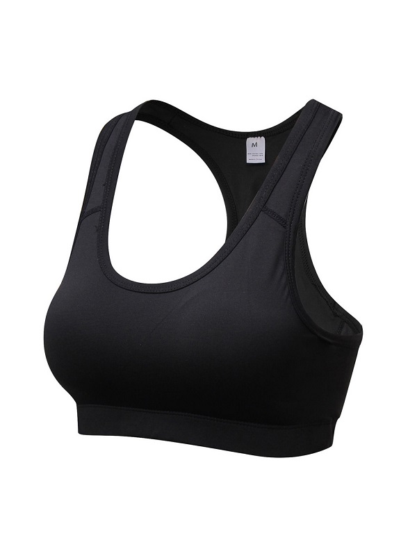 U Neck Wire Free Breathable Solid Color Yoga Tops - Power Day Sale