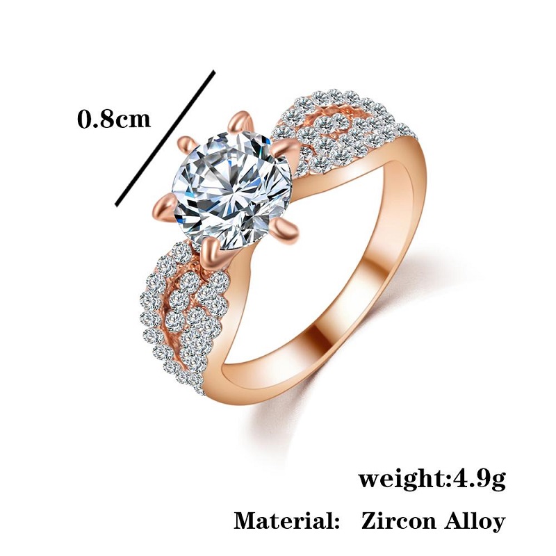 Indian Big Flower Open Ring Luxury Inlaid Zircon Fashion Jewelry Gift for  Women | eBay
