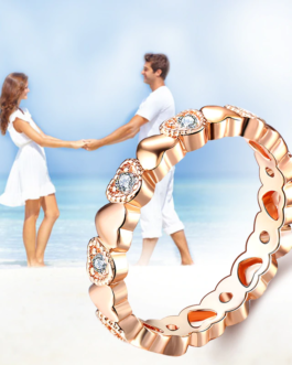 Fashion Engagement Wedding Jewelry Cubic Zirconia Ring
