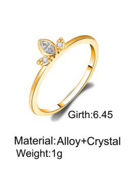 Geometry Rhinestone Finger Rings Vintage Statement Jewelry Gifts