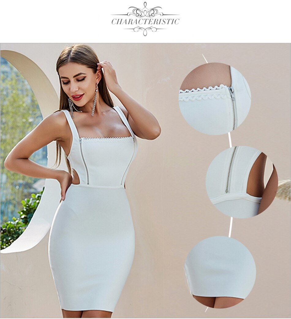 Hollow Out Sexy Bodycon Celebrity Runway Club Party Dresses 2