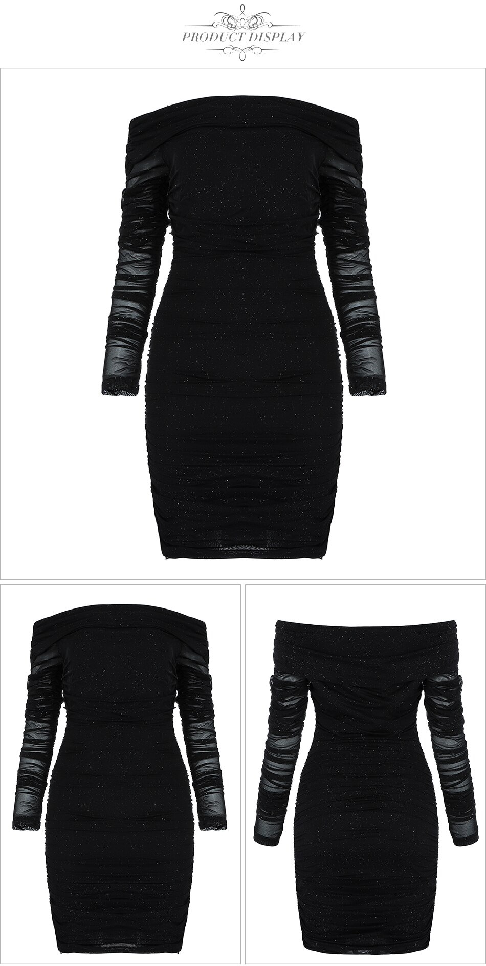 Sexy Long Sleeve Runway Party Dress 7.2
