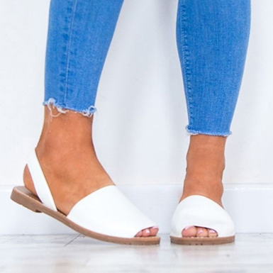 Slip-on Sandals with Open Toes and Heels - Power Day Sale