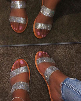 Sparkle Sandals – Flat Soles