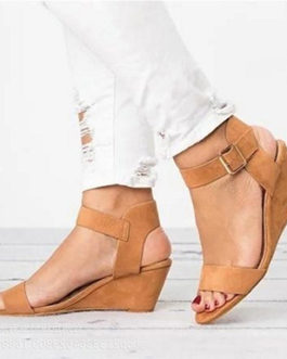 Wedge Style Sandals – Open Heels and Toes