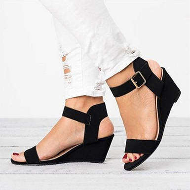 Wedge Style Sandals - Open Heels and Toes - Power Day Sale