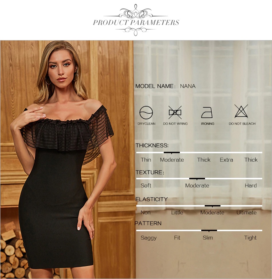 Off Shoulder Lace Sexy Celebrity Party Club Bandage Dress 1