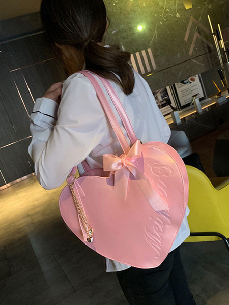 Lolita Pink Heart Shape Crossbody Bag – nbsama