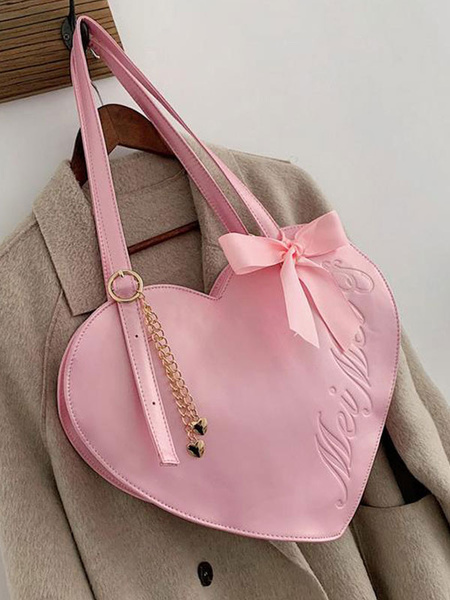 Lolita Pink Heart Shape Crossbody Bag – nbsama