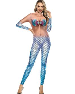 Mermaid Costume Jumpsuit Holidays Carnival Cosplay