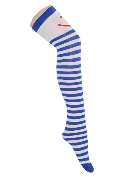 Saloon Stockings Sailor Knee High Socks Cosplay Costume - Power Day Sale