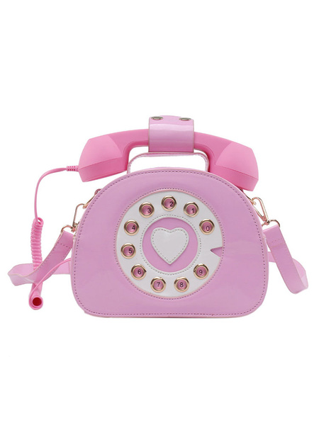 Sweet Lolita Phone Shaped PU Leather Cross Body Bag - Power Day Sale