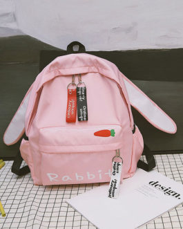 Sweet Lolita Polyester Handbag Bunny Ear Backpack