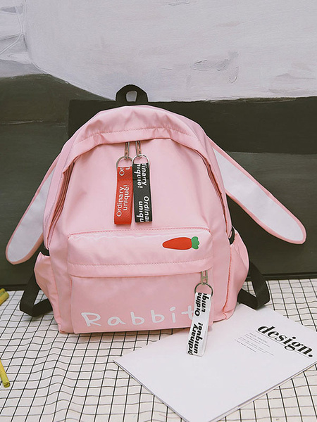 Download Sweet Lolita Polyester Handbag Bunny Ear Backpack - Power Day Sale