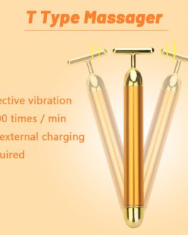 3 in 1 24k Energy Beauty Bar Golden Pulse Vibrating Facial Roller