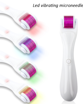 Led Vibration Electric Micro Needles Derma Roller