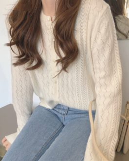Long Sleeve Chic Knitted Cardigans